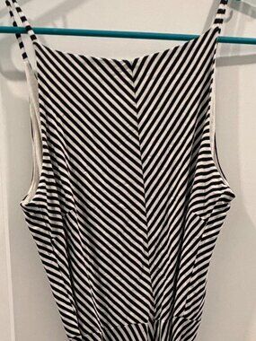 ANN TAYLOR Reversable Striped Dress